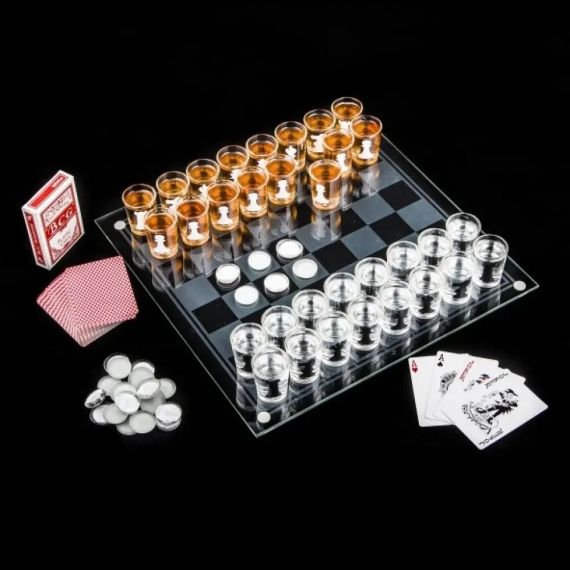 Алко шахи з чарками 38,5 x 38,5 см 62100 | Зображення 3