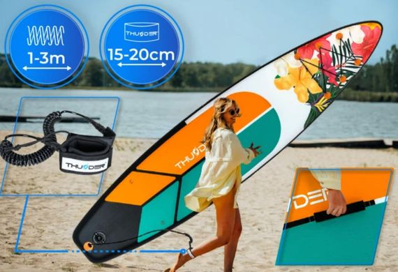Надувна дошка SUP THUNDER NOX 320 см з веслом | Зображення 3