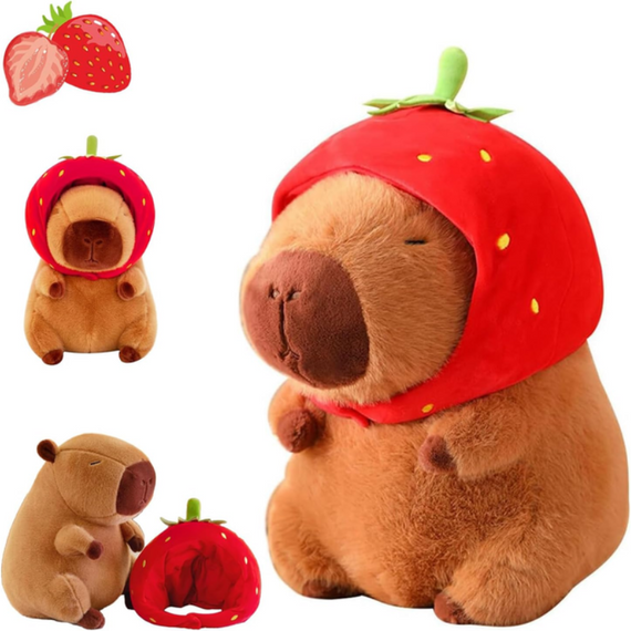 М’яка декоративна капібара Strawberry 31 см для дітей і дорослих, бренд Velice | Зображення 7