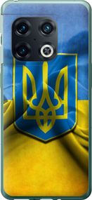 Чехол на OnePlus 10 Pro Флаг и герб Украины 1 "375u-2588-17620"