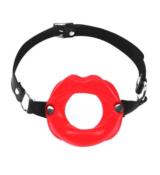 Кляп-розширювач у формі губ Art of Sex – Gag Lips, натуральна шкіра Sex Aura