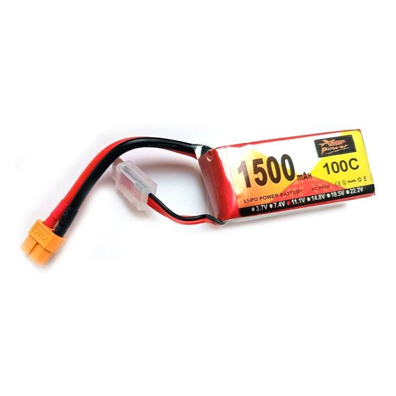 Акумулятор ZOP Power 11.1v 1500 mAh Li-Po 3s 100C конектор XT60
