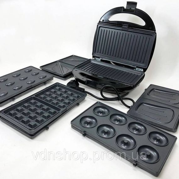 Гриль з електронним управлінням Domotec, Електрогриль настільний для м'яса, Бутербродниця грильниця IX-31 | Зображення 3