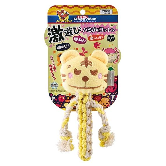 DoggyMan Cotton Tiger іграшка з пищалкою для собакою, 18 см