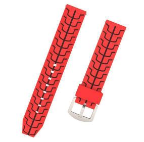 Силиконовый ремешок Primo Splint для часов Asus ZenWatch 2 (WI501Q) - Red-Black