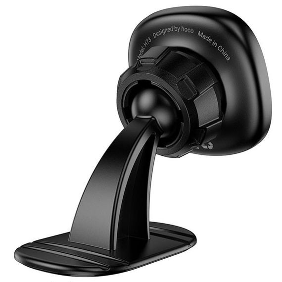 Автодержатель Hoco H73 Crown magnetic (center console) Black / Metal gray | Зображення 4