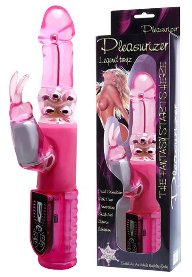 Вібратор із стимулятором клітора та функцією ротації BAILE - Pleasurizer Legend toyz, 8 vibration functions 8 rotation functions, | Зображення 1