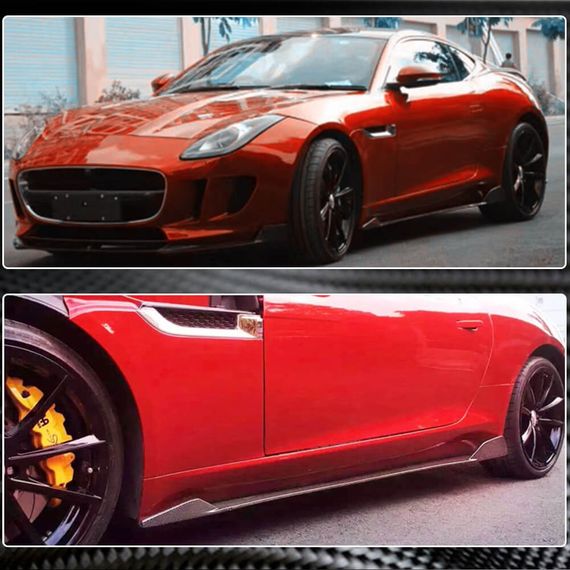 Боковые Пороги (2013-2016, Карбон) для Jaguar F-Type | Зображення 2