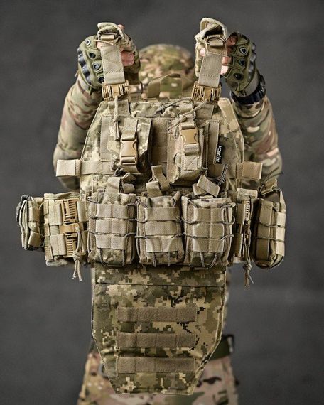 Плитоноска 4 швидких скидання Cordura піксель ВТ7930 | Зображення 2