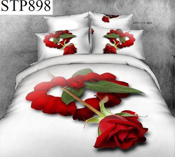 Постільна білизна Love You Сатин 3D STP898 Полуторні