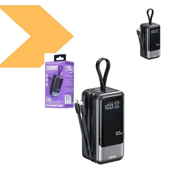 Power Bank з ємністю 20000mAh, 65W PD+60W QC, REMAX RPP-59 Kooker (47242-RPP-59_1256) | Зображення 1