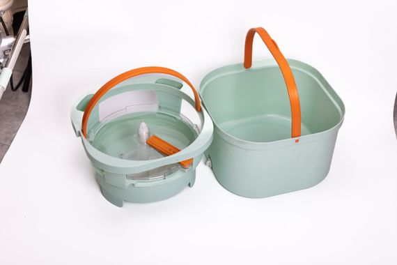 Набор для уборки швабра с отжимом и ведром профессиональная швабра с ведром Зеленый HP-35015-46 | Зображення 6