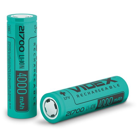 Аккумулятор литий-ионный Videx 21700 4000mAh (26615) | Зображення 1