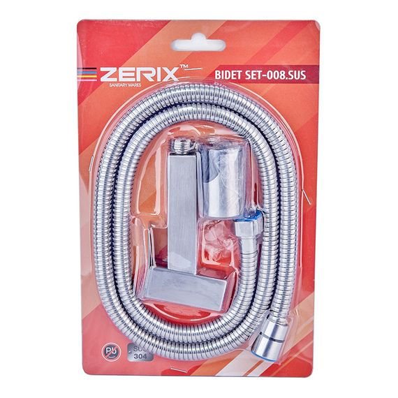 Набір для душу гігієнічного Zerix Bidet SET-008.SUS (нерж. сталь) (ZX4975) | Зображення 1