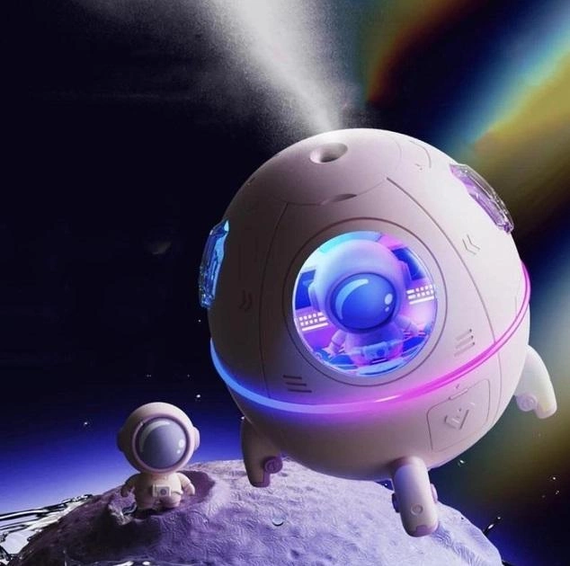 Увлажнитель – аромадиффузор Humidifier Астронавт 2в1 220мл с подсветкой | Зображення 2