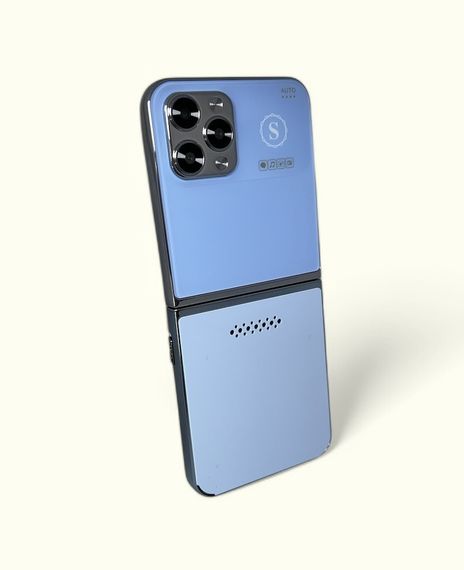 Кнопковий мобільний телефон розкладачка AIEK I15 Max на 4 сім карти Blue | Зображення 4