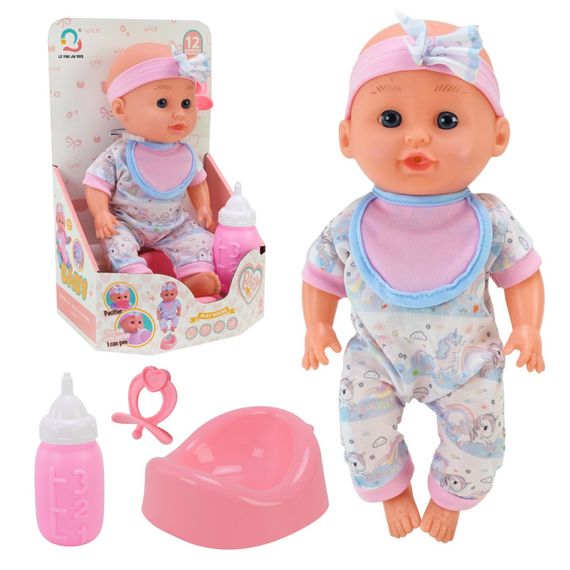 Дитячий ігровий пупс H06-6 п'є, пісяє, з аксесуарами