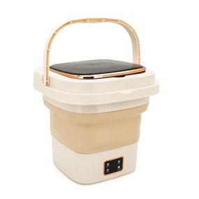 Пральна машина H576 MINI B, складана, 9л, 12В, 25Вт, 1.2кг, LED-індикатор, електронне керування, 29,5*29,5(14.5)мм, пластик,