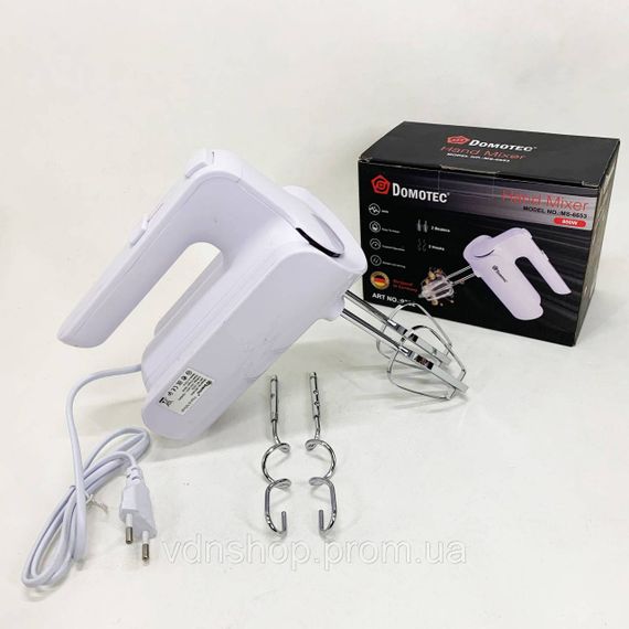 Міксер віночок для дому Domotec R.6653 800 Вт, Побутовий міксер для збивання крему UN-49 | Зображення 3
