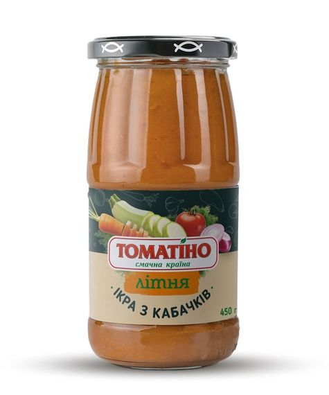 Икра из кабачков Летняя Томатино 450 г