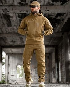 Тактичний костюм софтшел sofftshel AURA койот ПП7821