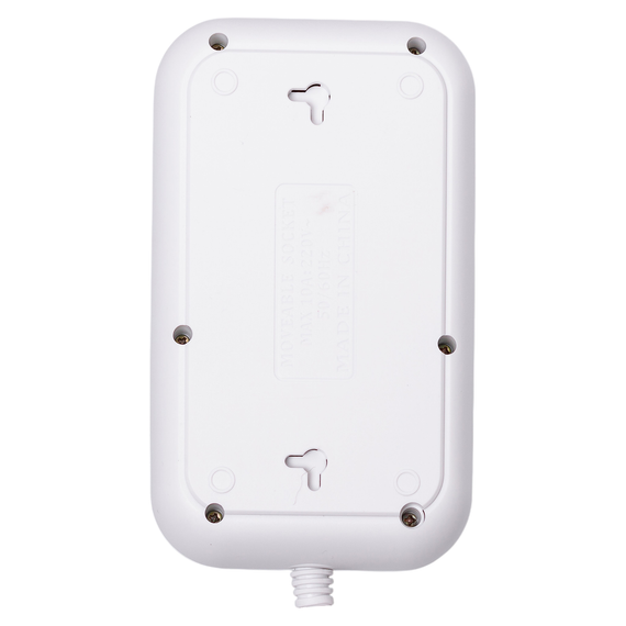 Мережевий фільтр кабель 2,7 м подовжувач F16 на 3 розетки 4 usb 2 type-c та кнопкою відключення Білий HP-5-19 | Зображення 5