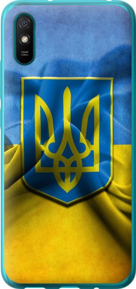 Чехол на Xiaomi Redmi 9A Флаг и герб Украины 1 "375u-2034-17620"