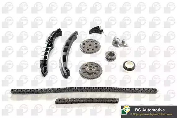 Ланцюг привода ГРМ (к-кт) Golf V 1.4/1.6 FSI/Passat/Octavia 1.6 FSI 03-(зі шестернями), BGA (TC2005FK) | Зображення 1