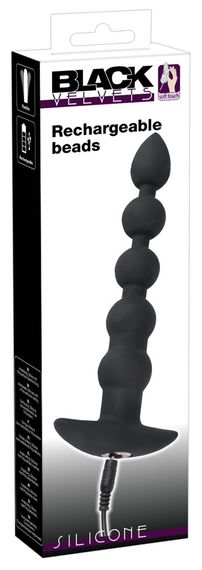 Анальний стимулятор - Black Velvets Rechargeable Beads | Зображення 8