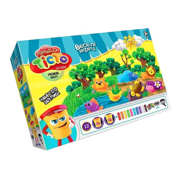 Набор для творчества "Тесто для лепки Master Do"  TMD-07-01-04U укр Веселые зверята