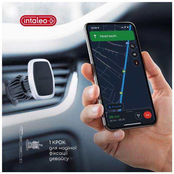 Універсальний автотримач Intaleo CM05GG 6xN52 Silver (1283126576041) | Зображення 5
