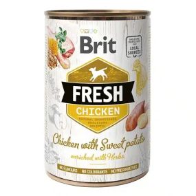 Влажный корм для собак Brit Fresh Dog Chicken with Sweet potato с курицей и бататом, 400 гр