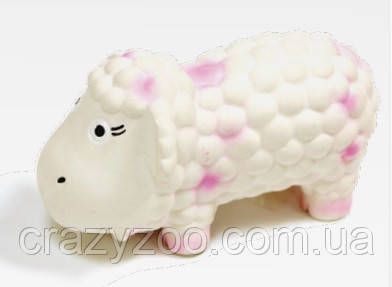Іграшка для собак Croci Овечка Доллі латексна з пищалкою 15 см C6098660