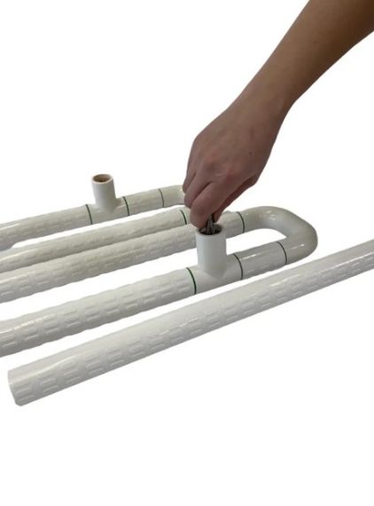 Поручень опорний під раковину SanStore 65х65 мм для людей з обмеженими можливостями білий HS-003A | Зображення 6