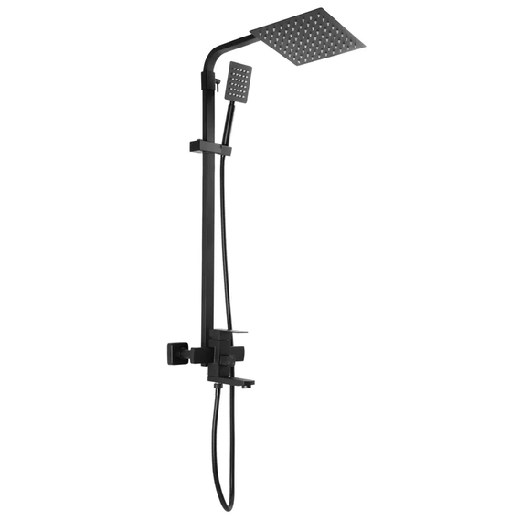 Душевая колонна со смесителем Mixxus KUB-009-J черный (с нерж. стали) (MI2814)