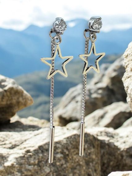 Сережки підвіски Primo Star - Silver | Зображення 5
