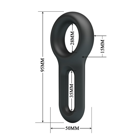 Ерекційне кільце Crazy Bull №18 - Oniel super soft silicone, BI-210363 Sex Aura | Зображення 5