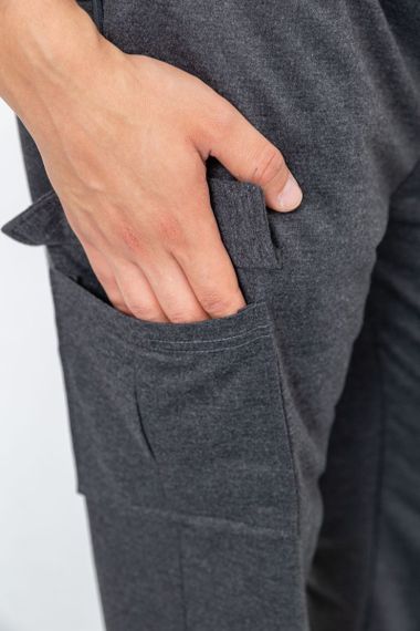 Спорт чоловічі штани, колір темно-сірий, 244R41206 | Зображення 4