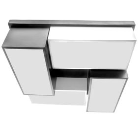 Светильник светодиодный настенно-потолочный WBL-12/70W WW WH/BK
