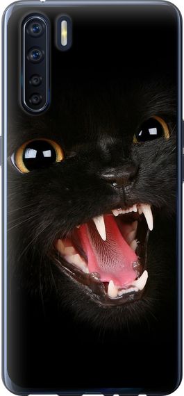Чехол на Oppo A91 Чёрная кошка "932u-1884-17620"