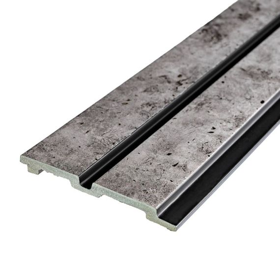 Рейка декоративна PS 2900х120х12мм Бетон із золотими вкрапленнями SW-00001752