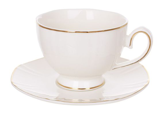 Елітний кавовий сервіз для еспресо Silk White (12 предметів, 100 мл)