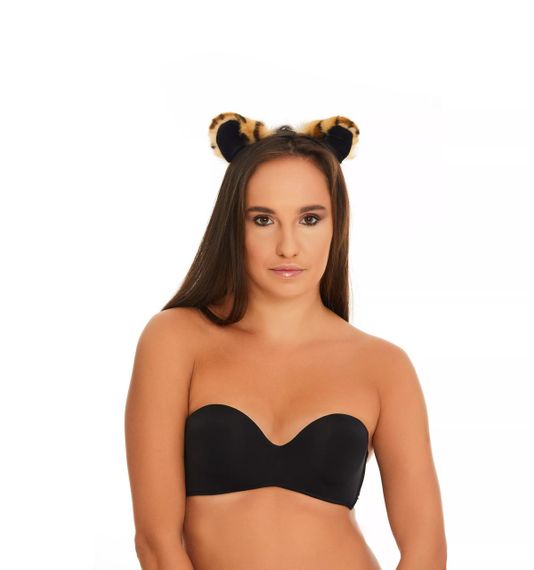 Хутряні вушка леопарда, Руді з чорним OKOVA Sex Aura