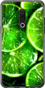 Чохол на Meizu 15 Plus Зелені часточки лимона "852u-1473-2448"