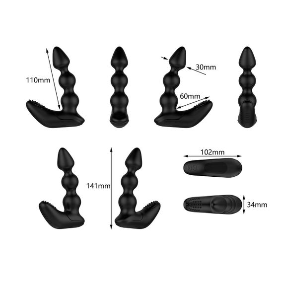 Масажер простати та промежини Nexus Bendz Prostate Edition, 2 мотори, пульт ДК sexstyle | Зображення 5