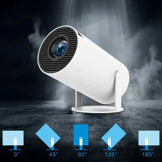 Проектор с 2 джойстиками и пультом, WiFi, Bluetooth, M300 MAX, Белый / Смарт проектор с играми / Игровой проектор | Зображення 3