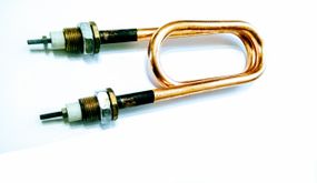 Тен мідний 2500w D 11 штуцер м 11 штуцер м 18 водяний дистиляторний