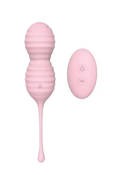 Вагинальные шарики с дистанционными пультом Dream Toys розовые, 17.3 х 3.7 см Sex Aura