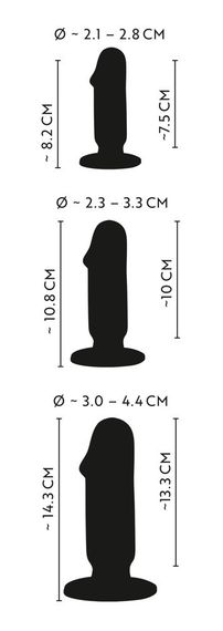 Набір анальних фалоімітаторів ANOS Butt plug training kit wi Sex Aura | Зображення 7