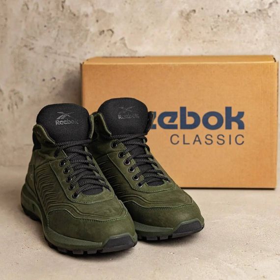 зимові шкіряні ботинки Reebok олива | Зображення 9